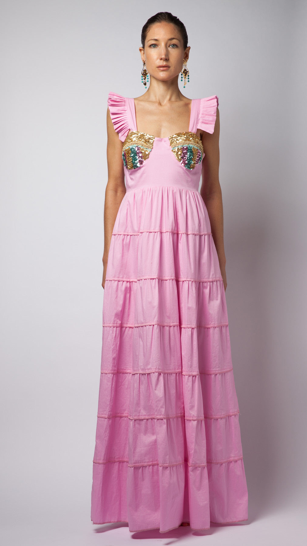 pink cotton dress